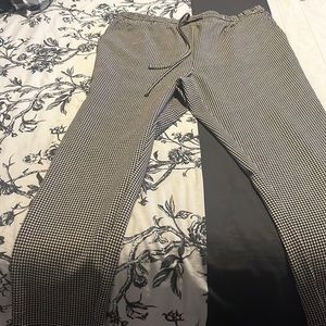 Plaid Jogger Style work pants
